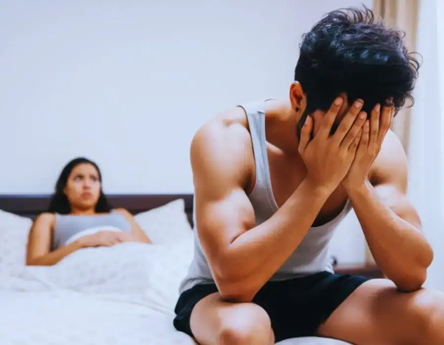 Image of upset man in need of erectile dysfunction treatment Richmond